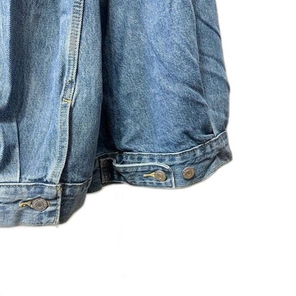 Levi's NWT Sz 1X Light Indigo Plus How About It Baggy Denim Trucker Jean Jacket - Picture 10 of 14